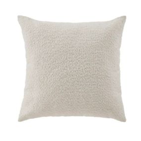 Housse de coussin bouclette (45x45 cm - Ecru)