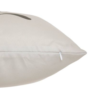 Housse de coussin d'extérieur Tileo 40x40cm motif feuille beige et vert - Atmosphera Créateur d'intérieur