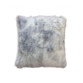 Housse de coussin effet fourrure Antartic gris - 40x40cm - Gris