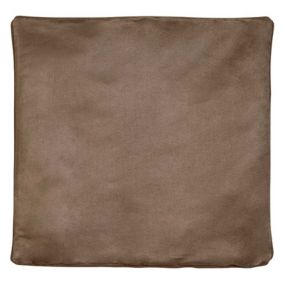 Housse de Coussin  - Effet Satiné (45x45 cm - Beige foncé)