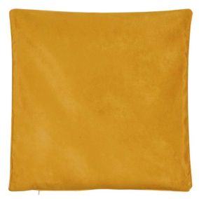 Housse de Coussin  - Effet Satiné (45x45 cm - Jaune moutarde)