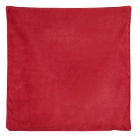 Housse de Coussin  - Effet Satiné (45x45 cm - Rouge)