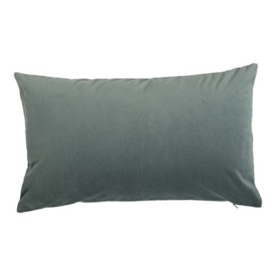 Housse de coussin effet velours Valgreta vert clair l.30 x L.50cm GoodHome