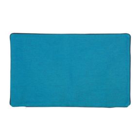 Housse de coussin en coton et chanvre (30x50 cm - Bleu)