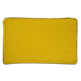 Housse de coussin en coton et chanvre (30x50 cm - Jaune)