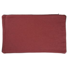 Housse de coussin en coton et chanvre (30x50 cm - Rouge)