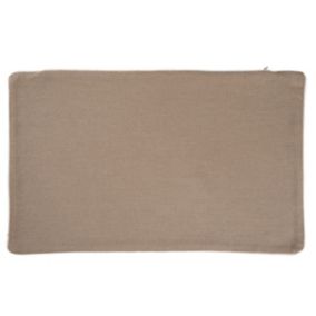 Housse de coussin en coton et chanvre (30x50 cm - Taupe)