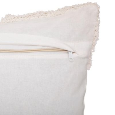 Housse de coussin en coton tufté (40x40 cm - Blanc)