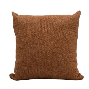 Housse de coussin en laine avec micro-motif losange (45x45 cm - Marron Brun)