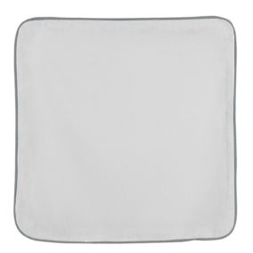 Housse de coussin en poly/lin (40x40 cm - Blanc cassé)