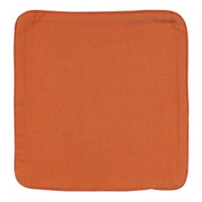 Housse de coussin en poly/lin (40x40 cm - Terracotta)