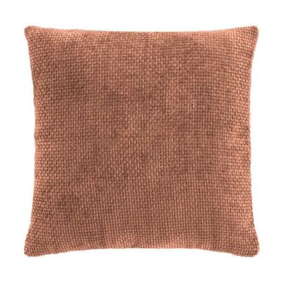 Housse de Coussin en Velours Chenille "Leo" 40x40cm Mocha
