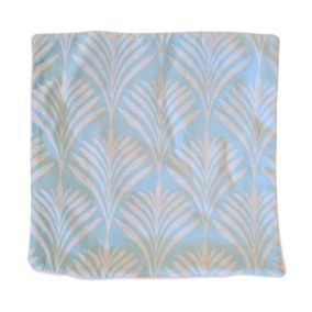 Housse de coussin esprit art nouveau (40x40 cm - Bleu ciel)