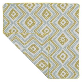 Housse de Coussin Esprit Azulejos (40x40 cm - Jaune)