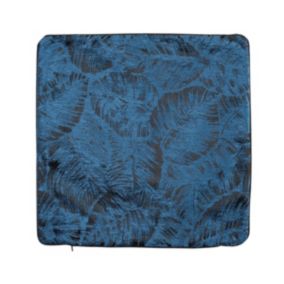 Housse de coussin esprit jungle tropicale (40x40 cm - Bleu)