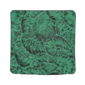 Housse de coussin esprit jungle tropicale (40x40 cm - Vert)