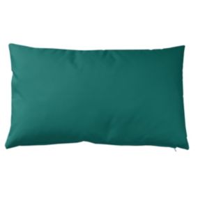 Housse de coussin extérieur avec zip (30x50 cm - Bleu Paon)