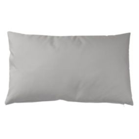 Housse de coussin extérieur avec zip (30x50 cm - Gris clair)