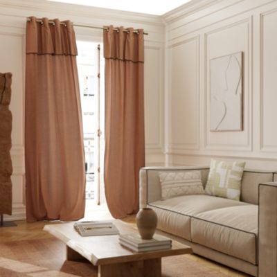 Housse de coussin Hapur imprimé géométrique blanc et beige l.45 x L.45cm GoodHome