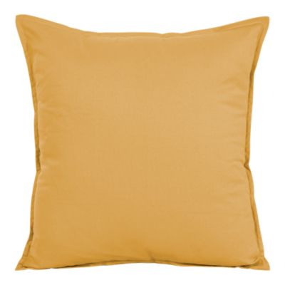 Housse de coussin Hiva jaune ocre l.60 x L.60cm GoodHome