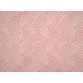 Housse de coussin imprimé art déco (40x40 cm - Rose Clair)