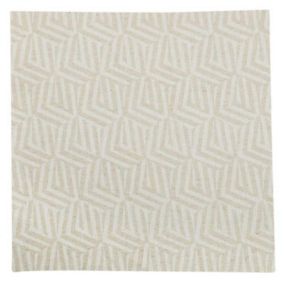 Housse de Coussin Motif Géométrique (40x40 cm - Naturel)