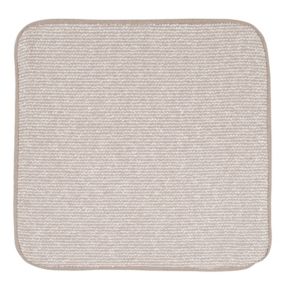 Housse de coussin passepoilée (40x40 cm - Beige)