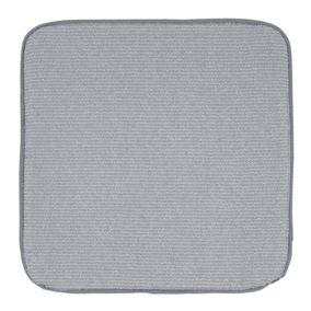 Housse de coussin passepoilée (40x40 cm - Gris clair)