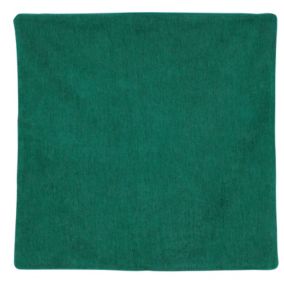 Housse de coussin passepoilée  - Effet velours (60x60 cm - Vert emeraude)