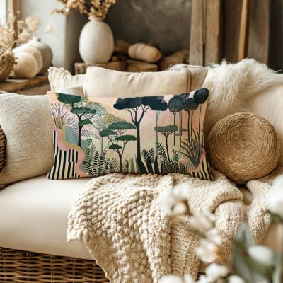 Housse de coussin paysage japonnais l.30 x L.50cm