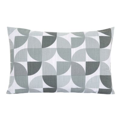 Housse de coussin Peca imprimé géométrique gris l.60 x L.40cm GoodHome