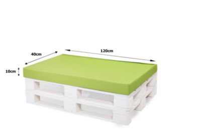 Housse de coussin pour palette de dimensions 120x60x10cm housse de coussin avec fermeture éclair taie d'oreiller citron