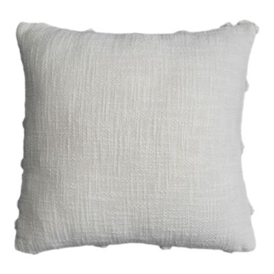 Housse de coussin Saline tufté géométrique blanc cassé l.45 x L.45cm GoodHome