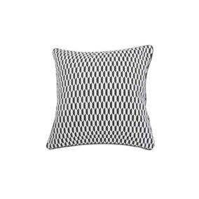 Housse de Coussin tendance noir et blanc - 40x40cm - Noir