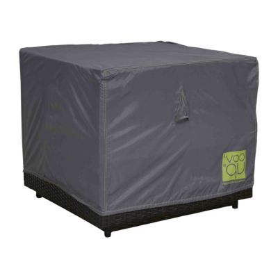 Housse de fauteuil de jardin polyester 75 x 75 x 60 cm grise  Oviala