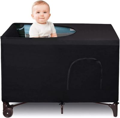 Housse de lit pour bébé, élastique, anti-insectes, coupe-vent, anti-lumière, barrière de protection, moustiquaire uniquement