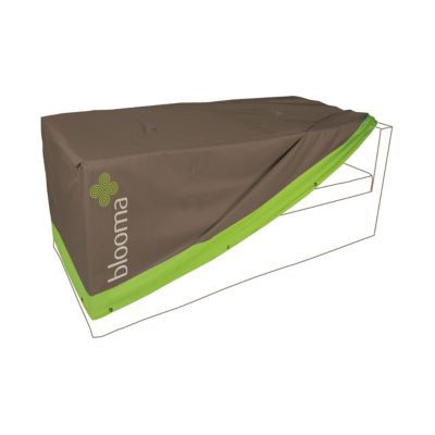 Housse De Protection Canape Blooma Taupe Et Vert 200 X 85 X 60 Cm Castorama