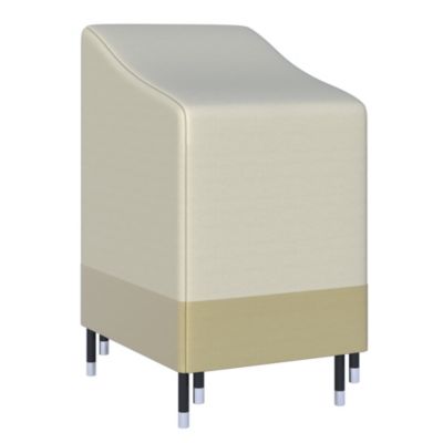 Housse de protection chaises de jardin empilables bâche étanche 70L x 90l x 115H cm oxford haute densité 600D beige café