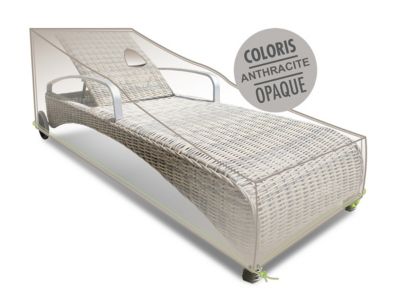 Housse de protection Cover Air pour bain de soleil/transat - 200 x 72 x 60/30 cm - Jardiline