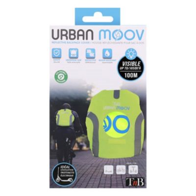Housse de protection de sac à dos T'nB Urban Moov coloris jaune l.40 x P.5 x H.50 cm