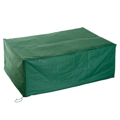 Housse de protection etanche pour meuble salon de jardin rectangulaire 210L x 140l x 80H cm vert