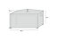 Housse de protection GoodHome pour grande table rectangle gris H.60cm