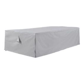Housse de protection GoodHome pour table rectangle H.60cm gris