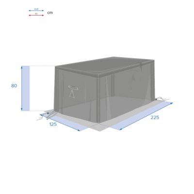 Housse de protection "Hambo" pour table rectangulaire M 225x125x80cm en polyester - Hespéride