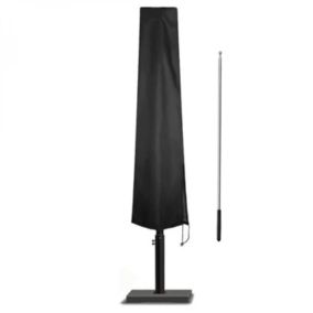 Housse de protection imperméable et anti-uv parasol - 190 x 30 - 50 cm - Noir - Linxor