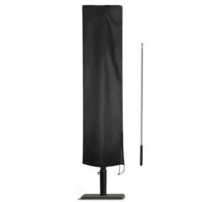 Housse de protection imperméable et anti-uv pour parasol - 240 x 57 - 57 cm - Noir - Linxor