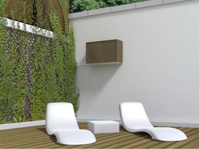 Housse de protection pour air conditionné COVERTOP - Taupe - 90 x 30 x 55 cm