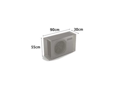 Housse de protection pour air conditionné COVERTOP - Taupe - 90 x 30 x 55 cm