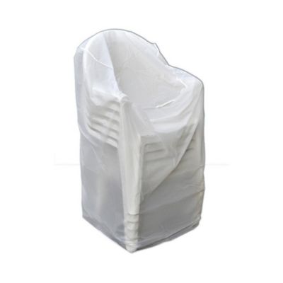 Housse de protection pour chaises de jardin empilables 60 x 60 x 110 cm PEVA haute densite 90 g m2
