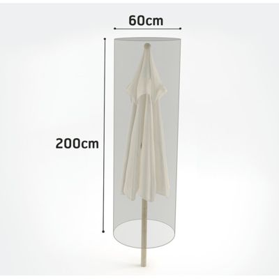Housse de protection pour parasol COVERTOP - Taupe - 60 x 200 cm